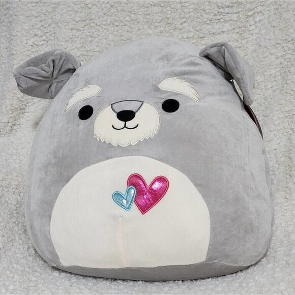 Squishmallows Shaun the Schnauzer‎ valentine's day edition 16" new!!! - Picture 1 of 4